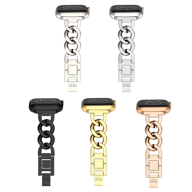 For Apple Watch Series 9 45mm Quick-Release Metal Chain Watch Band(Gold) - free shipping - PMC TechLife - Order now!