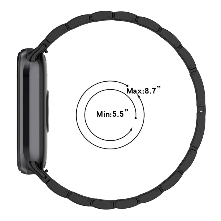 For Xiaomi Smart Band 9 / 9 NFC Diamond Three Beads Stainless Steel Metal Watch Band(Silver) - free shipping - PMC TechLife - Order now!