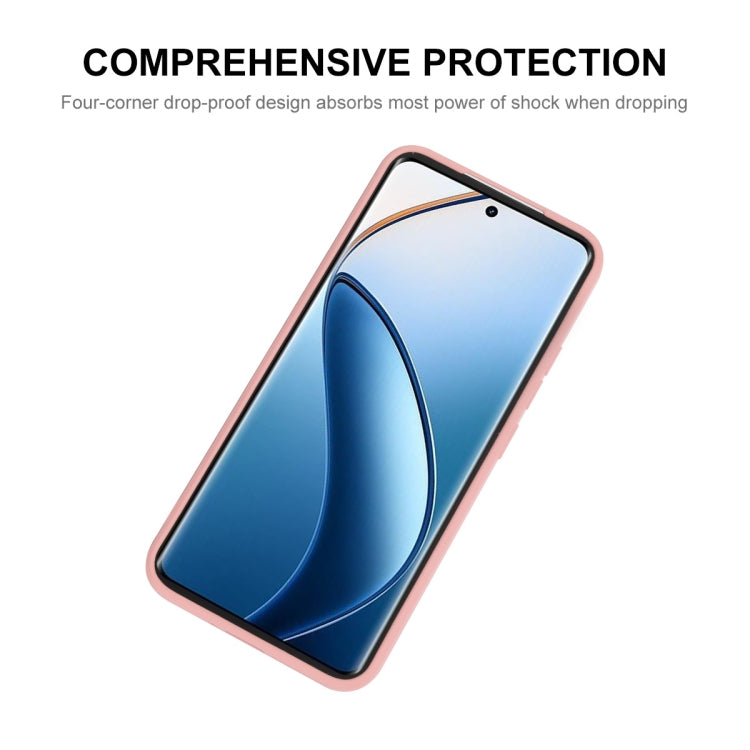 For Realme 12 Pro+ ENKAY Liquid Silicone Soft Shockproof Phone Case(Beige) - Realme Cases by ENKAY | Online Shopping South Africa | PMC Jewellery | Buy Now Pay Later Mobicred