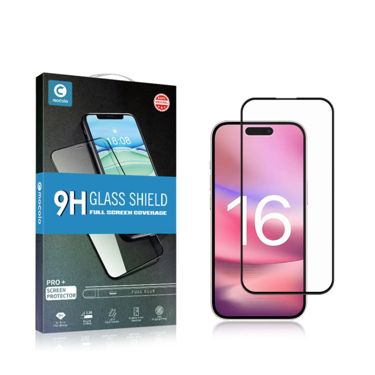 For iPhone 16 Plus mocolo 2.5D Full Glue Full Cover Tempered Glass Film - iPhone 16 Plus Tempered Glass by mocolo | Online Shopping South Africa | PMC TechLife | Buy Now Pay Later Mobicred