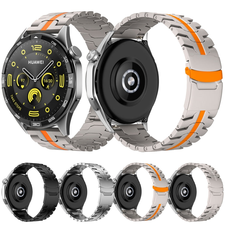 For Huawei Watch GT 3 SE 22mm Double Lock Buckle Turtle Steel Watch Band(Silver) - free shipping - PMC TechLife - Order now!