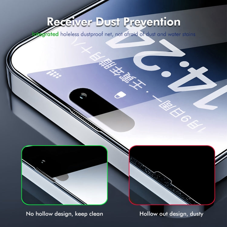 For iPhone 15 Pro Max 2pcs ENKAY 300C Super Large Arc Full Coverage High Aluminum-silicon Tempered Glass Film Black - iPhone 15 Pro Max Tempered Glass by ENKAY | Online Shopping South Africa | PMC Jewellery | Buy Now Pay Later Mobicred