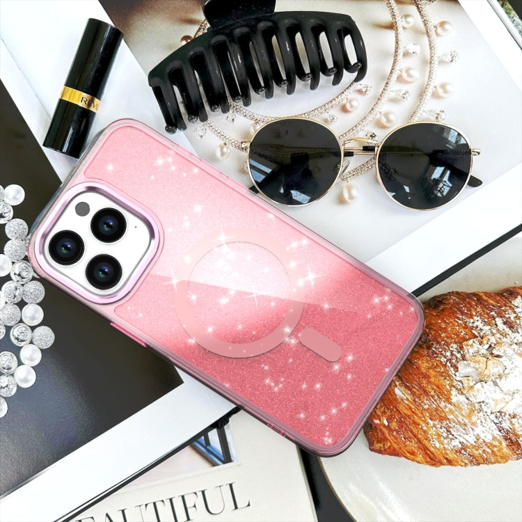For iPhone 16 Plus Glitter MagSafe Shockproof Phone Case(Blue) - iPhone 16 Plus Cases by PMC TechLife | Online Shopping South Africa | PMC TechLife | Buy Now Pay Later Mobicred