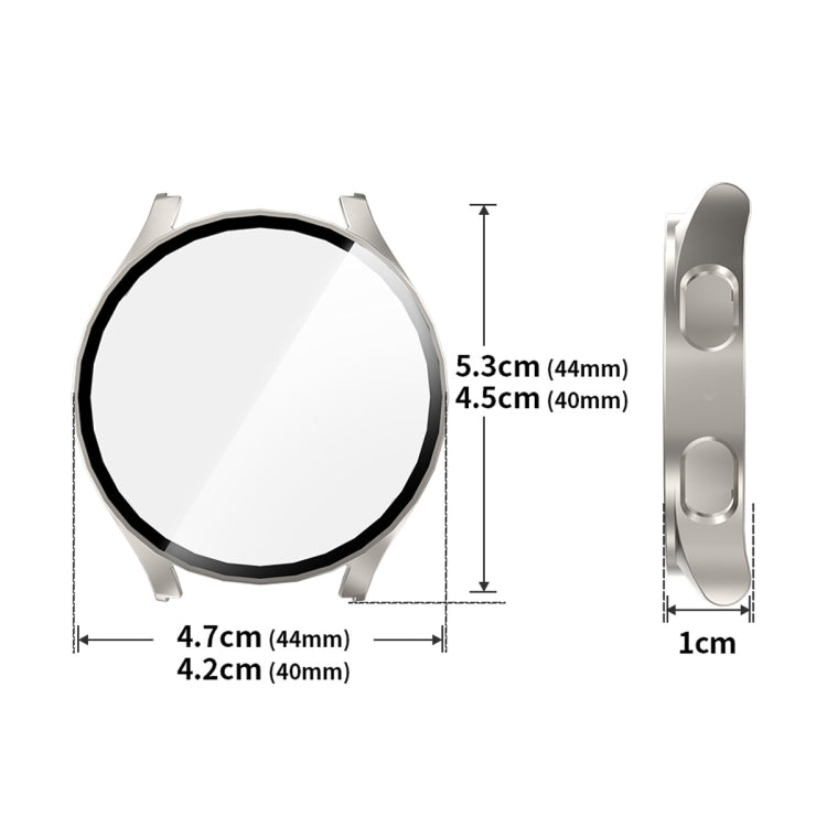 For Samsung Galaxy Watch7 40mm ENKAY Hat-Prince Full Coverage PC + Tempered Glass Film Integrated Watch Case(Dark Green) - free shipping - PMc TechLife - Order now!