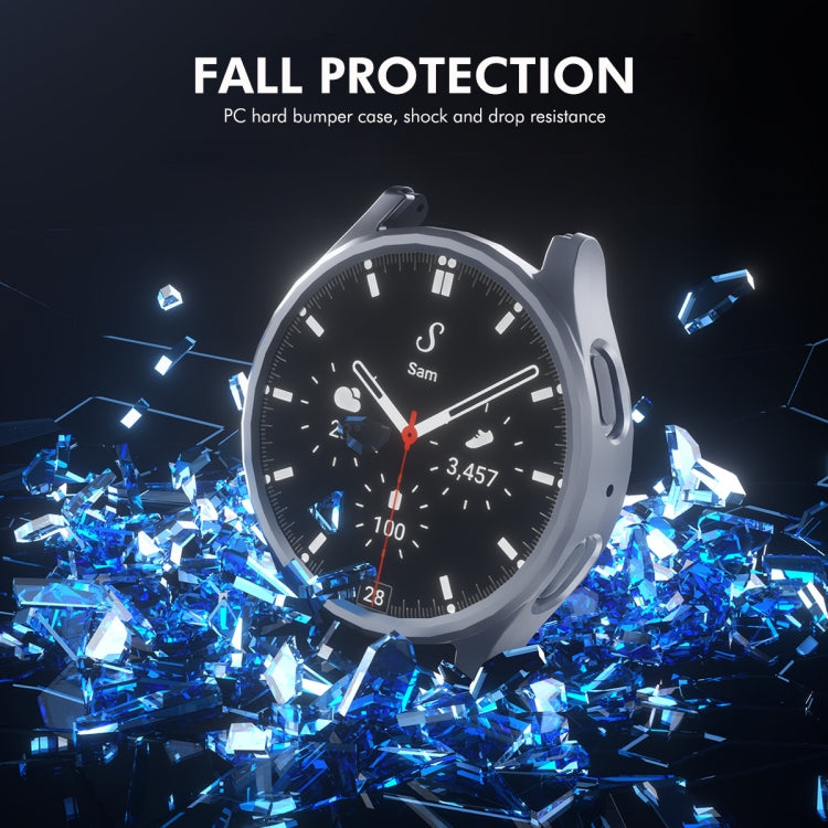 For Samsung Galaxy Watch7 44mm ENKAY Hat-Prince Electroplated Hard PC Case + 0.2mm 9H Glass Screen Protector(Dark Green) - free shipping - PMc TechLife - Order now!