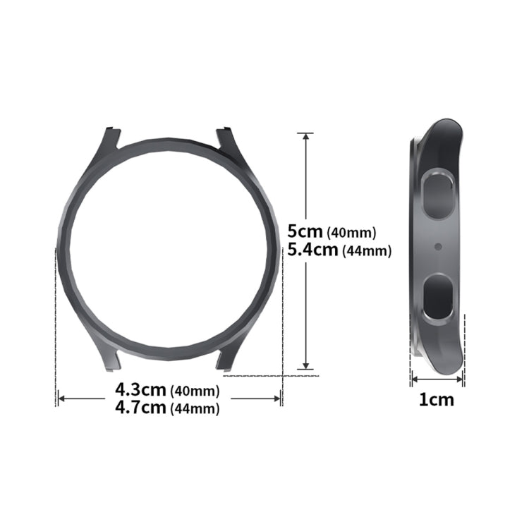 For Samsung Galaxy Watch7 44mm ENKAY Hat-Prince Electroplated Hard PC Case + 0.2mm 9H Glass Screen Protector(Dark Green) - free shipping - PMc TechLife - Order now!