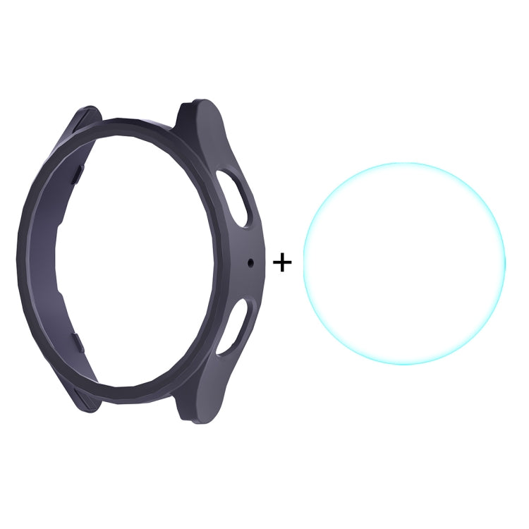 For Samsung Galaxy Watch7 40mm ENKAY Hat-Prince Electroplated Hard PC Case + 0.2mm 9H Glass Screen Protector(Dark Blue) - free shipping - PMc TechLife - Order now!