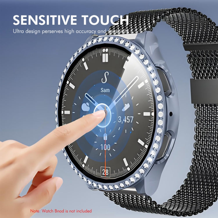 For Samsung Galaxy Watch7 44mm ENKAY Hat-Prince Blink Full Coverage PC + Tempered Glass Film Integrated Watch Case(Black) - free shipping - PMc TechLife - Order now!