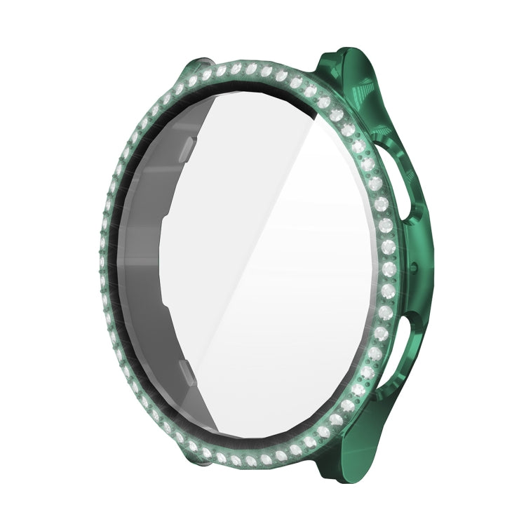 For Samsung Galaxy Watch7 44mm ENKAY Hat-Prince Blink Full Coverage PC + Tempered Glass Film Integrated Watch Case(Dark Green) - free shipping - PMc TechLife - Order now!