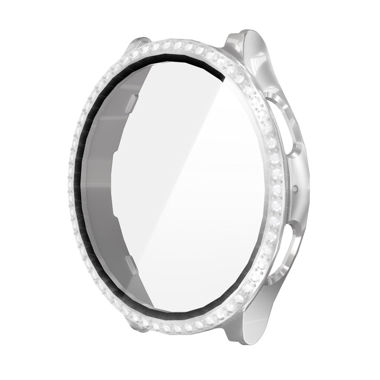 For Samsung Galaxy Watch7 44mm ENKAY Hat-Prince Blink Full Coverage PC + Tempered Glass Film Integrated Watch Case(Silver) - free shipping - PMc TechLife - Order now!