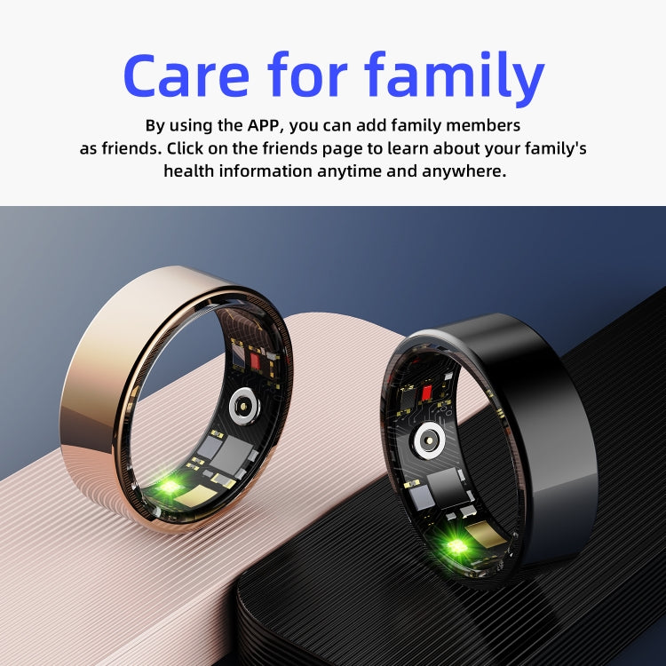 R11M SIZE 7 Smart Ring, Support Heart Rate / Blood Oxygen / Sleep / Multiple Sports Modes(Gold) - Smart Rings / Smart Telephones by PMC TechLife | Online Shopping South Africa | PMC TechLife | Buy Now Pay Later Mobicred