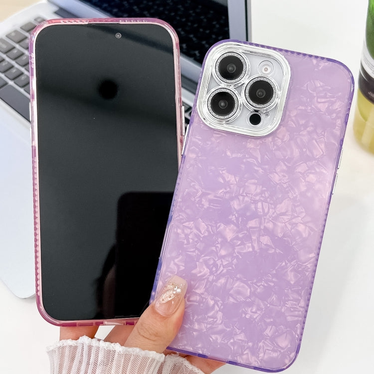 For iPhone 16 Pro Max Plating Glitter Texture TPU Phone Case with Lens Film(White Water Ripples) - iPhone 16 Pro Max Cases by PMC TechLife | Online Shopping South Africa | PMC TechLife | Buy Now Pay Later Mobicred