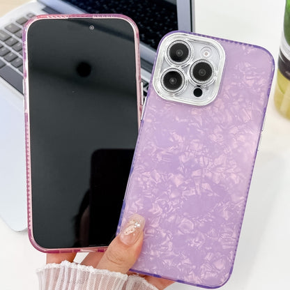 For iPhone 16 Plus Plating Glitter Texture TPU Phone Case with Lens Film(Purple Tinfoil Texture) - iPhone 16 Plus Cases by PMC Jewellery | Online Shopping South Africa | PMC Jewellery | Buy Now Pay Later Mobicred