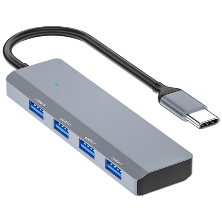 ADS-305C Aluminum Alloy Type-C to 4-Ports USB3.0 USB HUB Laptop Phone Adapter Splitter - USB HUB by PMC Jewellery | Online Shopping South Africa | PMC Jewellery | Buy Now Pay Later Mobicred
