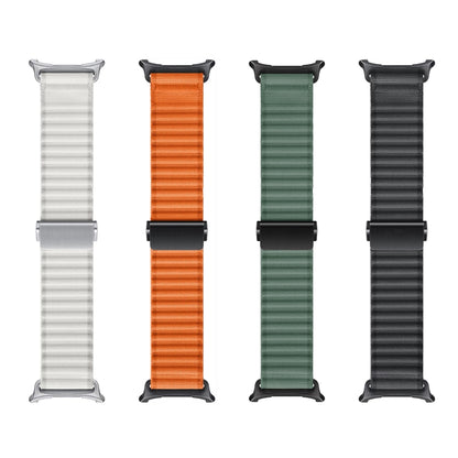 For Samsung Galaxy Watch Ultra 47mm Ocean Style Magnetic Buckle Braided Watch Band(Dark Gray) - Watch Bands by PMC Jewellery | Online Shopping South Africa | PMC Jewellery | Buy Now Pay Later Mobicred