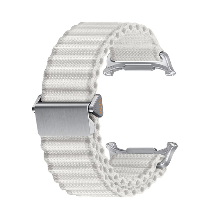 For Apple Watch Ultra 2 49mm Off Road Magnetic Buckle Braided Nylon Watch Band(White) - Watch Bands by PMC Jewellery | Online Shopping South Africa | PMC Jewellery | Buy Now Pay Later Mobicred