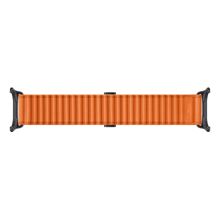 For Apple Watch Ultra 2 49mm Off Road Magnetic Buckle Braided Nylon Watch Band(Orange) - Watch Bands by PMC Jewellery | Online Shopping South Africa | PMC Jewellery | Buy Now Pay Later Mobicred