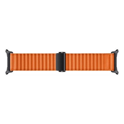 For Apple Watch Ultra 2 49mm Off Road Magnetic Buckle Braided Nylon Watch Band(Orange) - Watch Bands by PMC Jewellery | Online Shopping South Africa | PMC Jewellery | Buy Now Pay Later Mobicred