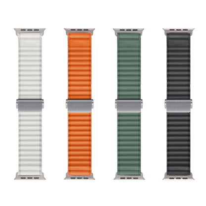 For Apple Watch Ultra 49mm Off Road Magnetic Buckle Braided Nylon Watch Band(Dark Gray) - Watch Bands by PMC Jewellery | Online Shopping South Africa | PMC Jewellery | Buy Now Pay Later Mobicred