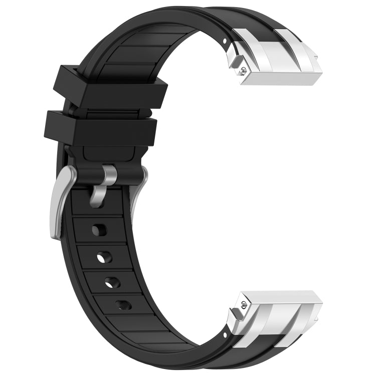 For Samsung Galaxy Watch Active 20mm Quick Release Silver Buckle Royal Silicone Watch Band(Black) - free shipping - PMC TechLife - Order now!