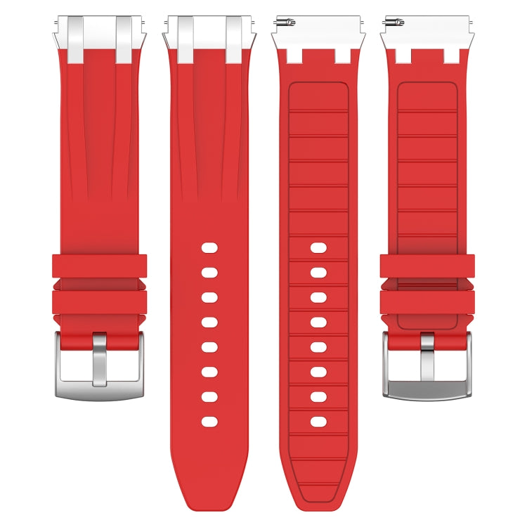 For Amazfit GTS 2 20mm Quick Release Silver Buckle Royal Silicone Watch Band(Red) - free shipping - PMC TechLife - Order now!