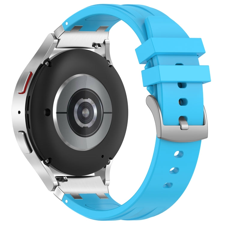 For Huawei Watch GT3 42mm 20mm Quick Release Silver Buckle Royal Silicone Watch Band(Sky Blue) - free shipping - PMC TechLife - Order now!
