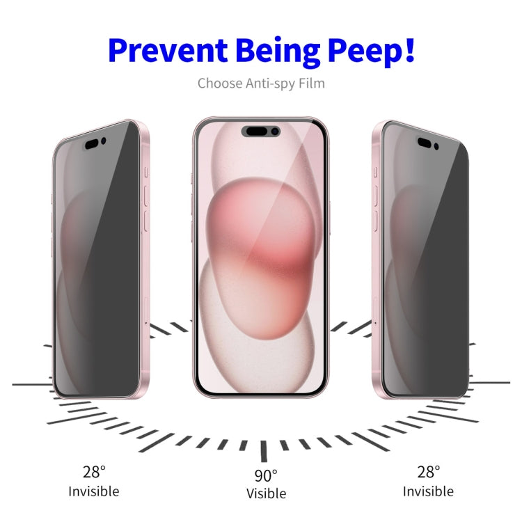 For iPhone 16 ENKAY Hat-Prince 28 Degree Anti-peeping Privacy Tempered Glass Film - iPhone 16 Tempered Glass by ENKAY | Online Shopping South Africa | PMC TechLife | Buy Now Pay Later Mobicred