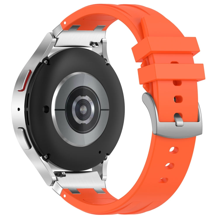For Huawei Watch GT3 SE 22mm Quick Release Silver Buckle Royal Silicone Watch Band(Orange) - free shipping - PMC TechLife - Order now!