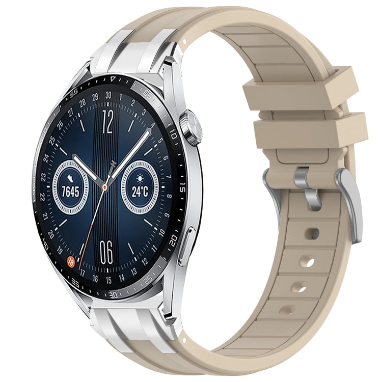 For Huawei Watch GT3 46mm 22mm Quick Release Silver Buckle Royal Silicone Watch Band(Starlight) - free shipping - PMC TechLife - Order now!