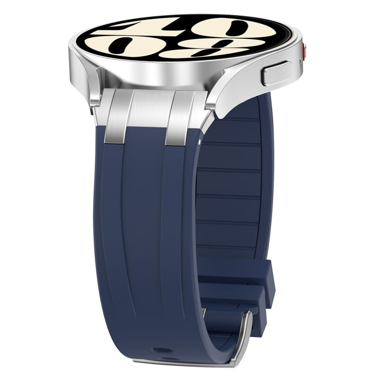 For Huawei Watch GT2 46mm 22mm Quick Release Silver Buckle Royal Silicone Watch Band(Navy Blue) - free shipping - PMC TechLife - Order now!