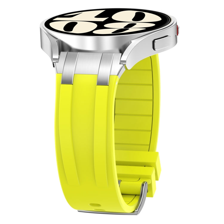 For Honor Watch GS 4 22mm Quick Release Silver Buckle Royal Silicone Watch Band(Vital Yellow) - free shipping - PMC TechLife - Order now!