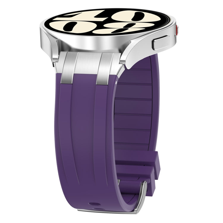 For Honor Watch 4 Pro 22mm Quick Release Silver Buckle Royal Silicone Watch Band(Purple) - free shipping - PMC TechLife - Order now!