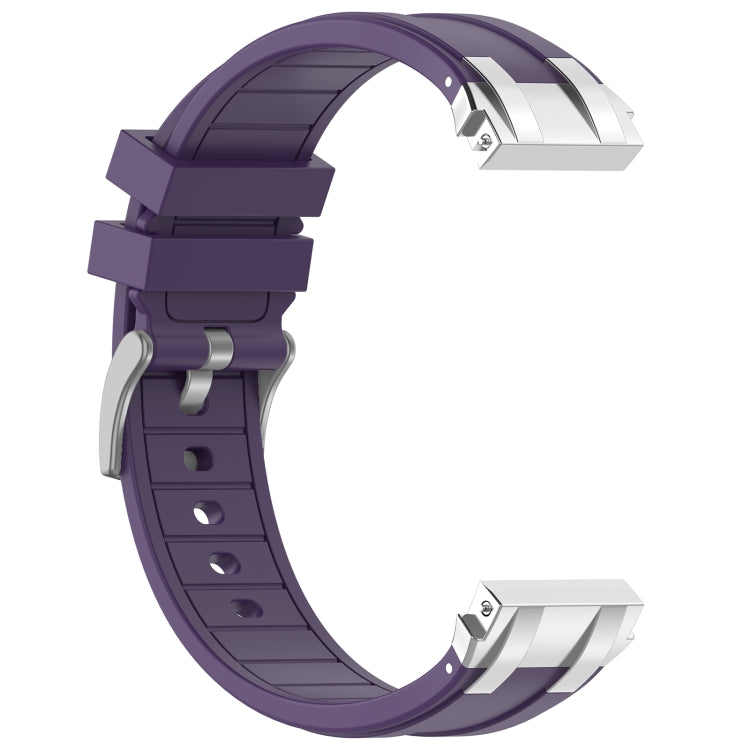 For Honor Watch Dream 22mm Quick Release Silver Buckle Royal Silicone Watch Band(Purple) - free shipping - PMC TechLife - Order now!