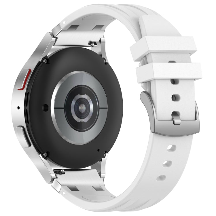 For Amazfit Watch GTR 4 22mm Quick Release Silver Buckle Royal Silicone Watch Band(White) - free shipping - PMC TechLife - Order now!