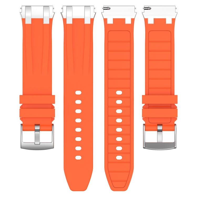 For Amazfit Watch GTR 3 22mm Quick Release Silver Buckle Royal Silicone Watch Band(Orange) - free shipping - PMC TechLife - Order now!