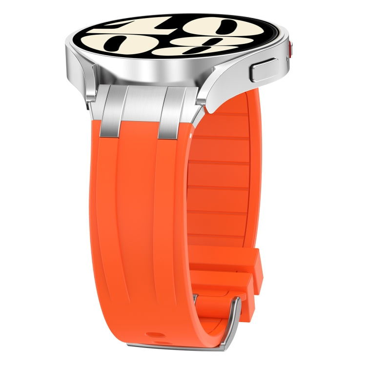 For Amazfit Watch GTR 2 22mm Quick Release Silver Buckle Royal Silicone Watch Band(Orange) - free shipping - PMC TechLife - Order now!