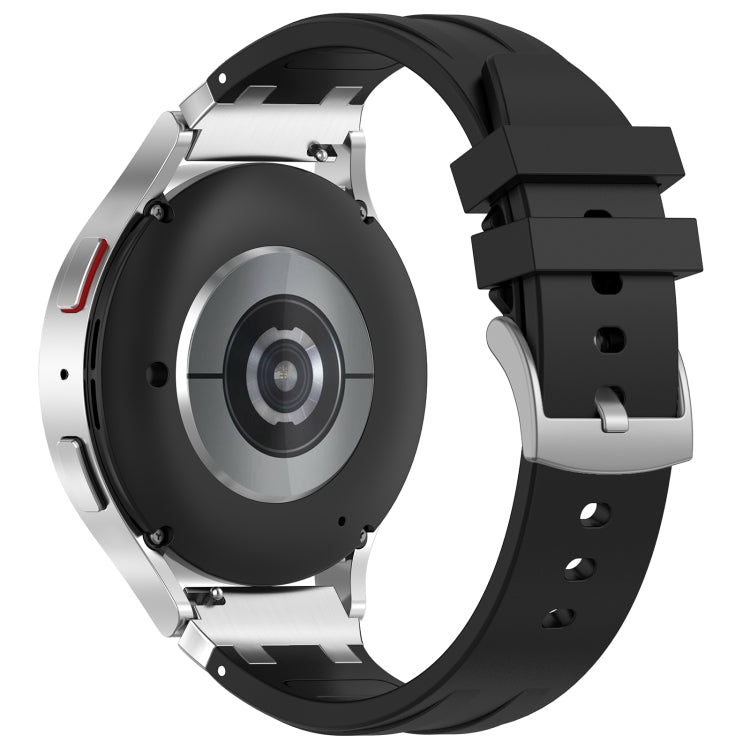 For Amazfit Watch GTR 2 22mm Quick Release Silver Buckle Royal Silicone Watch Band(Black) - free shipping - PMC TechLife - Order now!