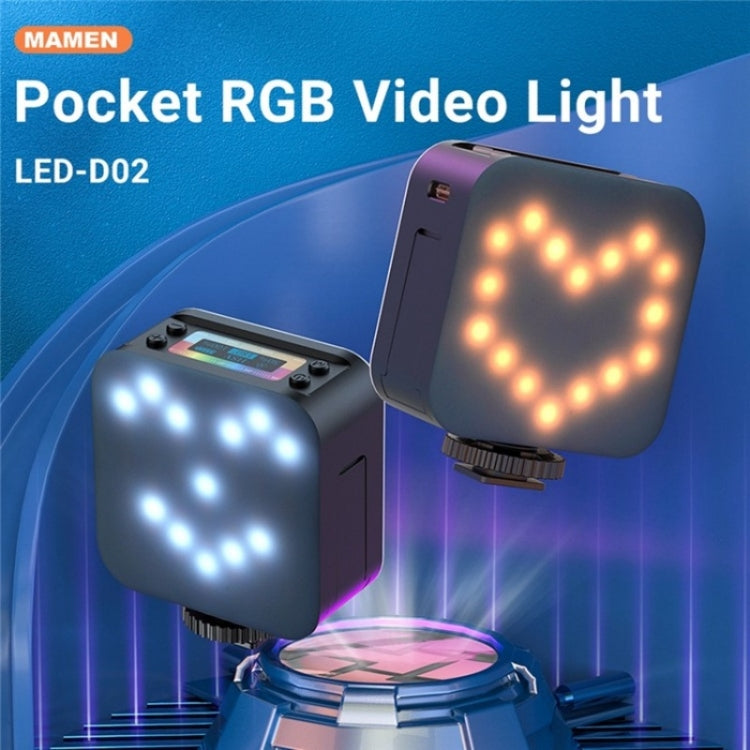 D02 Magnetic Adsorption Pocket RGB Video Lamp Mini LED Fill Light for Live Broadcast - Selfie Light by PMC Jewellery | Online Shopping South Africa | PMC Jewellery | Buy Now Pay Later Mobicred