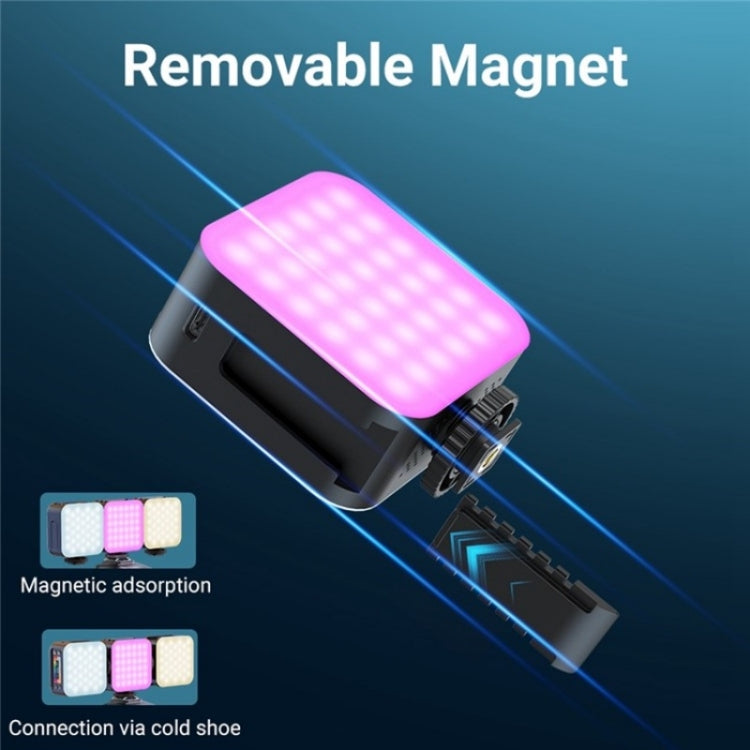 D02 Magnetic Adsorption Pocket RGB Video Lamp Mini LED Fill Light for Live Broadcast - Selfie Light by PMC Jewellery | Online Shopping South Africa | PMC Jewellery | Buy Now Pay Later Mobicred