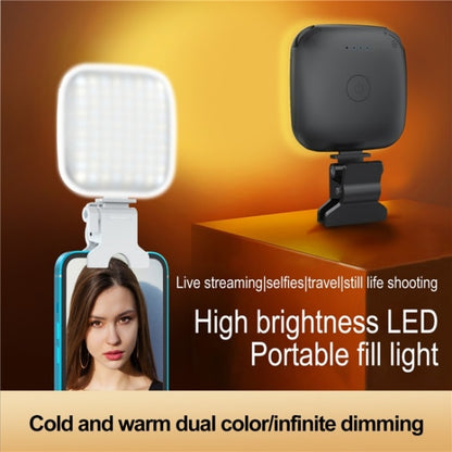 V15 Mini Clip-On Portable LED Fill Light Phone Laptop Video Conference Live Streaming Fill Lamp(Black) - Selfie Light by PMC Jewellery | Online Shopping South Africa | PMC Jewellery | Buy Now Pay Later Mobicred