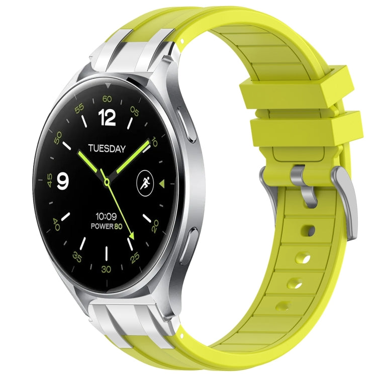 For Xiaomi Watch 2 22mm Quick Release Silver Buckle Royal Silicone Watch Band(Vital Yellow) - free shipping - PMC TechLife - Order now!
