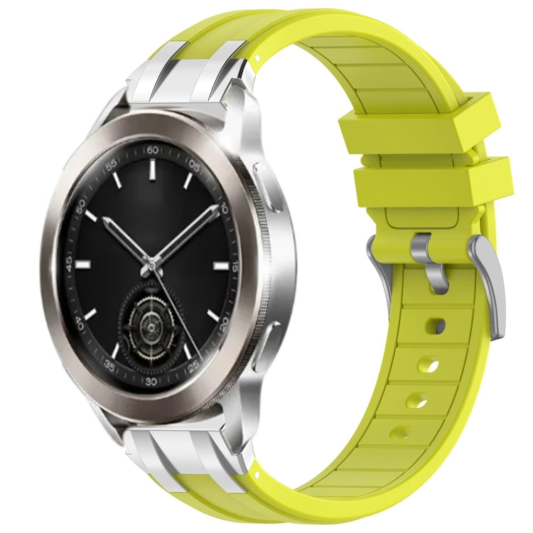 For Xiaomi Watch S3 22mm Quick Release Silver Buckle Royal Silicone Watch Band(Vital Yellow) - free shipping - PMC TechLife - Order now!