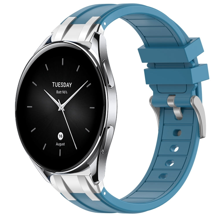 For Xiaomi Watch S2 22mm Quick Release Silver Buckle Royal Silicone Watch Band(Sea Blue) - free shipping - PMC TechLife - Order now!