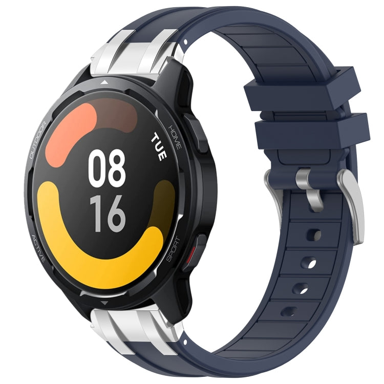 For Xiaomi Watch S1 Active 22mm Quick Release Silver Buckle Royal Silicone Watch Band(Navy Blue) - free shipping - PMC TechLife - Order now!
