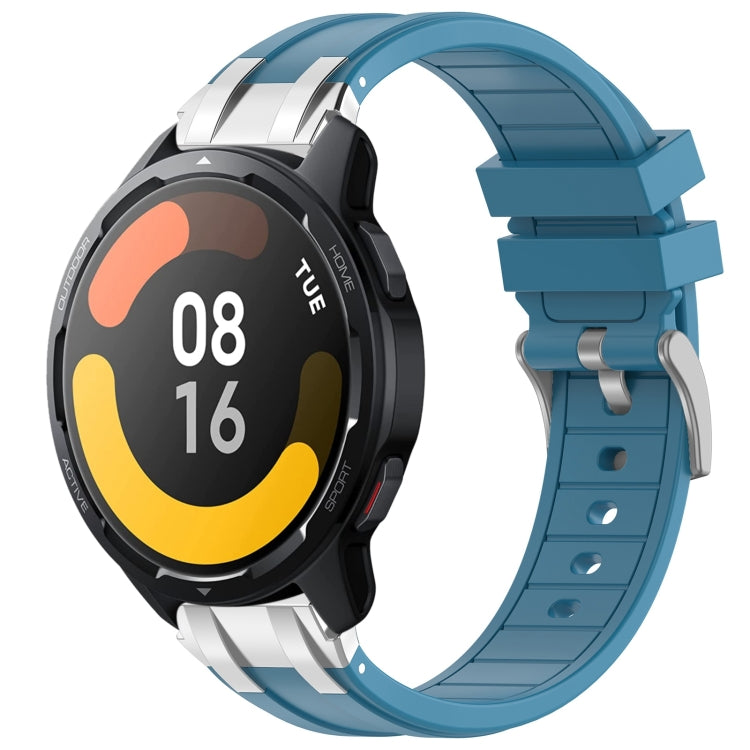 For Xiaomi Watch S1 Active 22mm Quick Release Silver Buckle Royal Silicone Watch Band(Sea Blue) - free shipping - PMC TechLife - Order now!