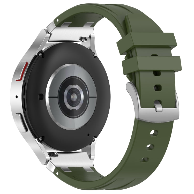 For Xiaomi Watch S1 22mm Quick Release Silver Buckle Royal Silicone Watch Band(Olive Green) - free shipping - PMC TechLife - Order now!