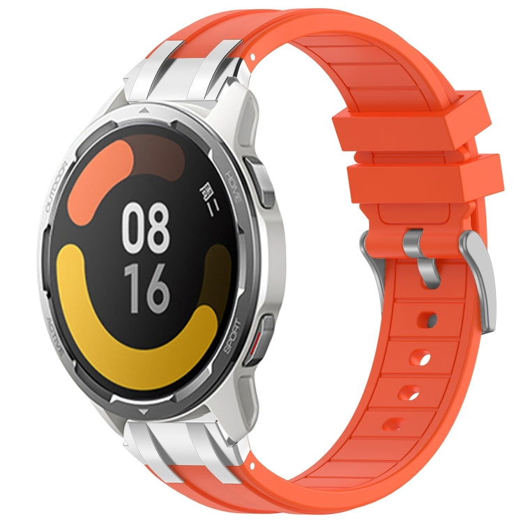 For Xiaomi Watch Color 2 22mm Quick Release Silver Buckle Royal Silicone Watch Band(Orange) - free shipping - PMC TechLife - Order now!