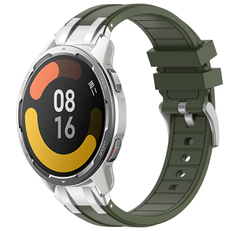 For Xiaomi Watch Color 2 22mm Quick Release Silver Buckle Royal Silicone Watch Band(Olive Green) - free shipping - PMC TechLife - Order now!