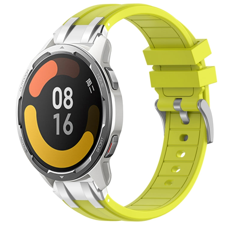 For Xiaomi Watch Color 2 22mm Quick Release Silver Buckle Royal Silicone Watch Band(Vital Yellow) - free shipping - PMC TechLife - Order now!