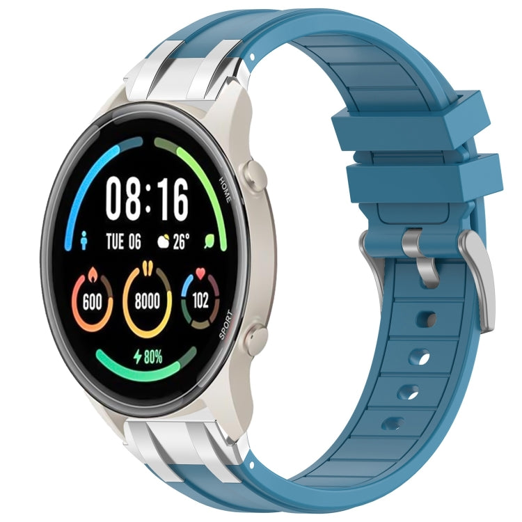 For Xiaomi Watch Sport 22mm Quick Release Silver Buckle Royal Silicone Watch Band(Sea Blue) - free shipping - PMC TechLife - Order now!